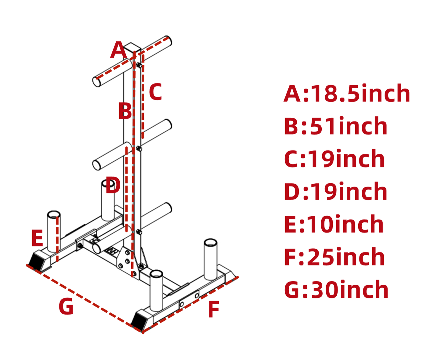 Olympic Plate and Bar Holder