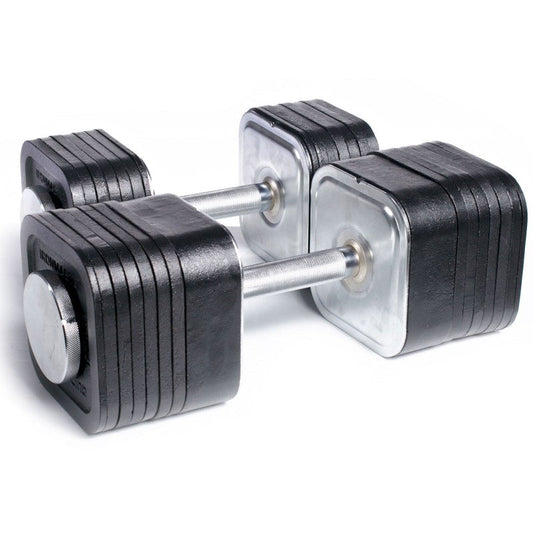 Quick-Lock Adjustable Dumbbell System - 120 lbs