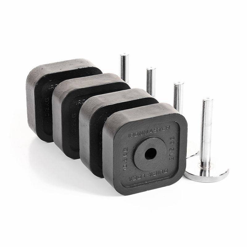 Quick-Lock Adjustable Dumbbell System - 45 lbs