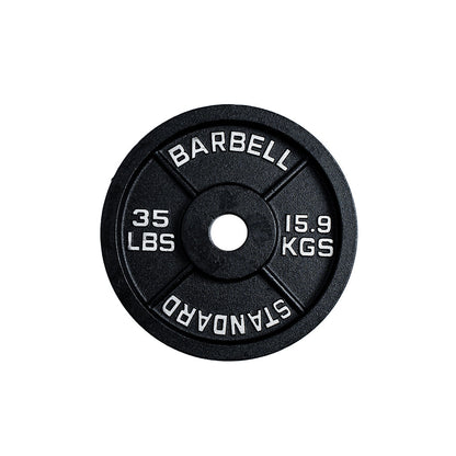 300 lb Cast Iron Olympic Plate + Bar Set