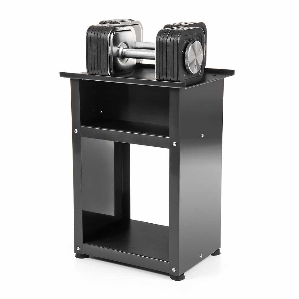 Quick-Lock Adjustable Dumbbell System - 75 lbs Dumbbells + Stand