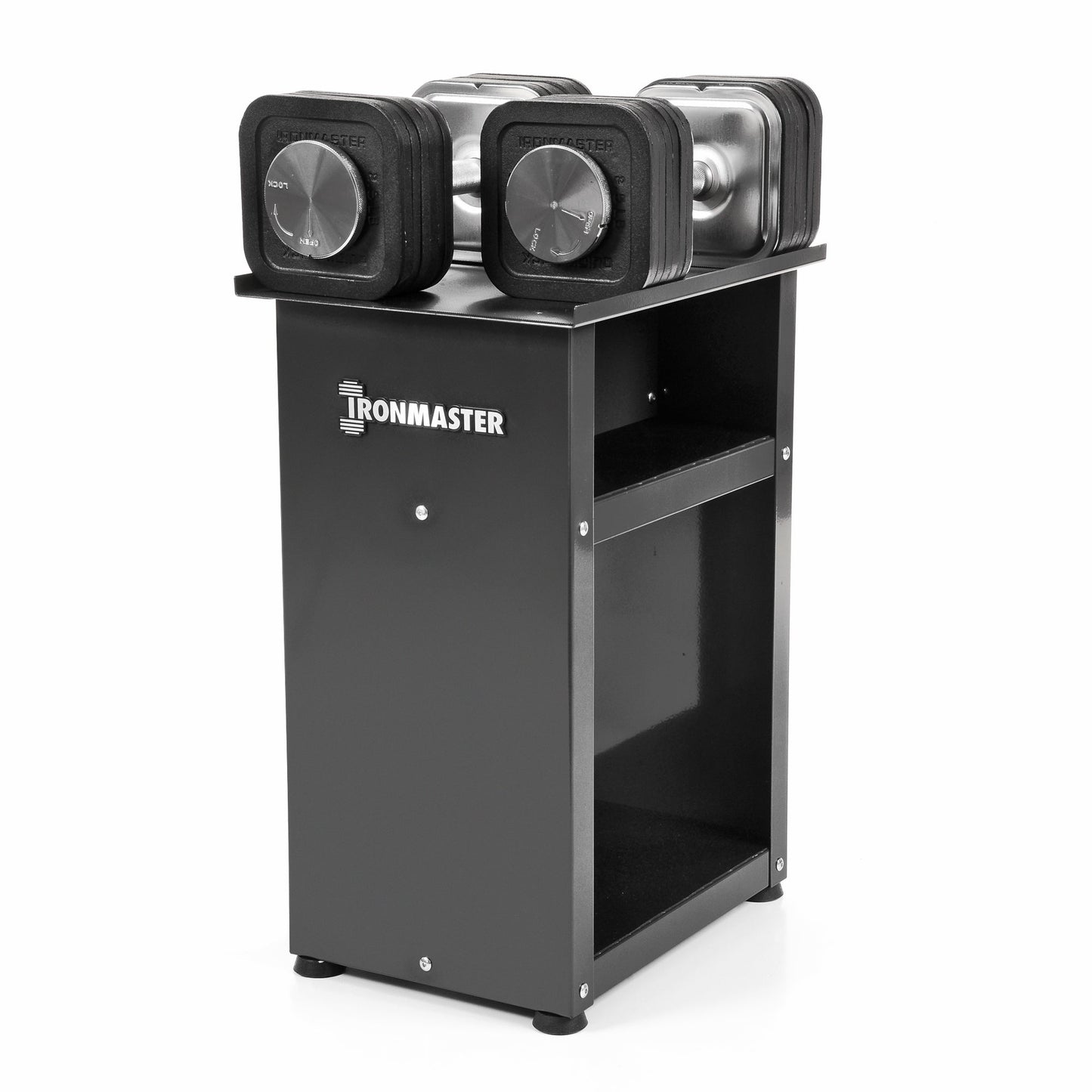 Quick-Lock Adjustable Dumbbell System - 75 lbs Dumbbells + Stand