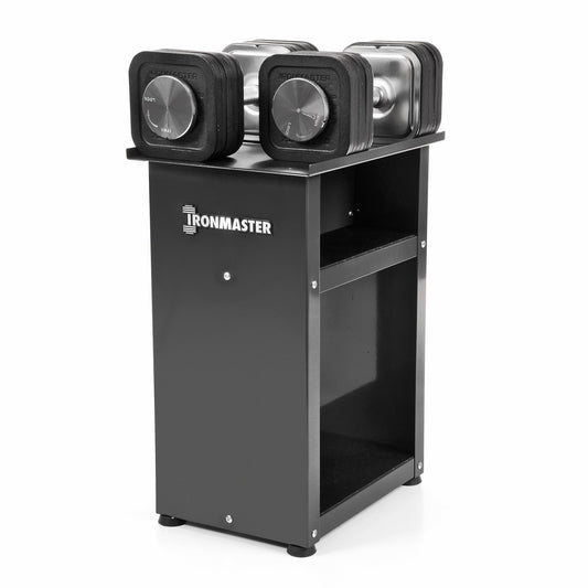 Quick-Lock Adjustable Dumbbell System - 75 lbs Dumbbells + Stand