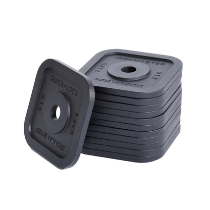 Quick-Lock Adjustable Dumbbell System - 120 lbs