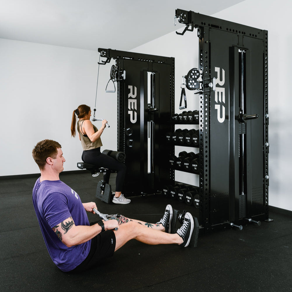 Adonis Dual Cable Tower with Storage