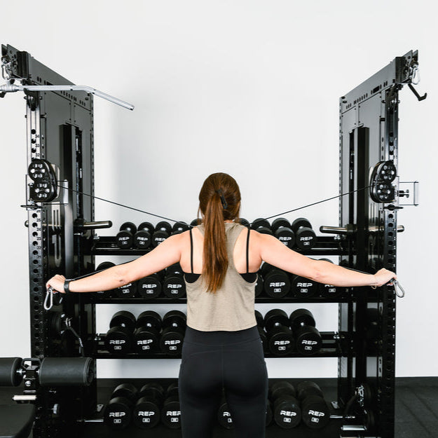 Adonis Dual Cable Tower with Storage