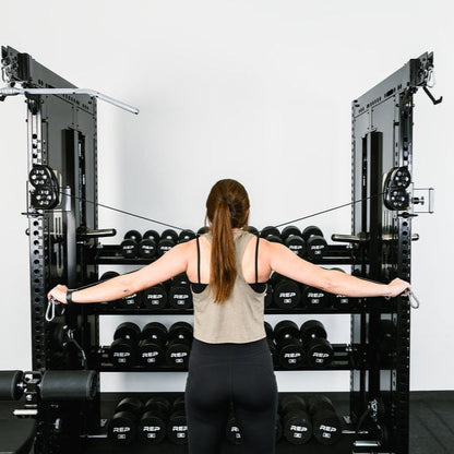 Adonis Dual Cable Tower with Storage