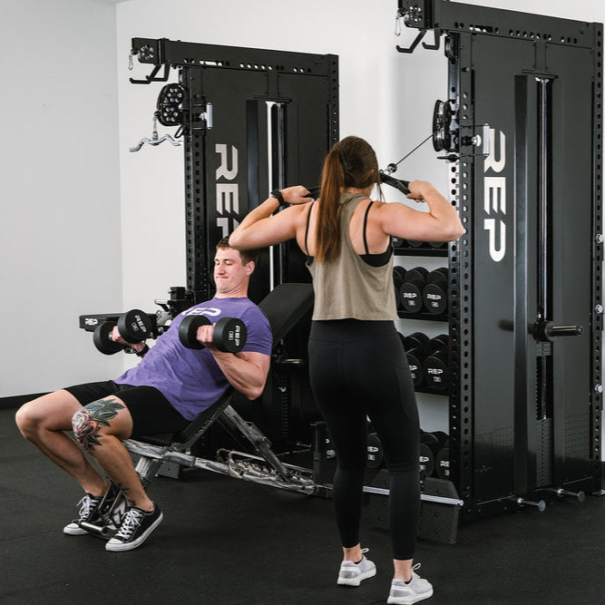 Adonis Dual Cable Tower with Storage