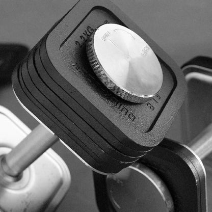 Quick-Lock Adjustable Dumbbell System - 75 lbs Dumbbells + Stand