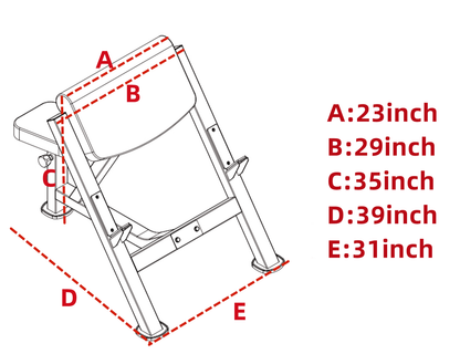 Elite Commercial Preacher Curl Bench