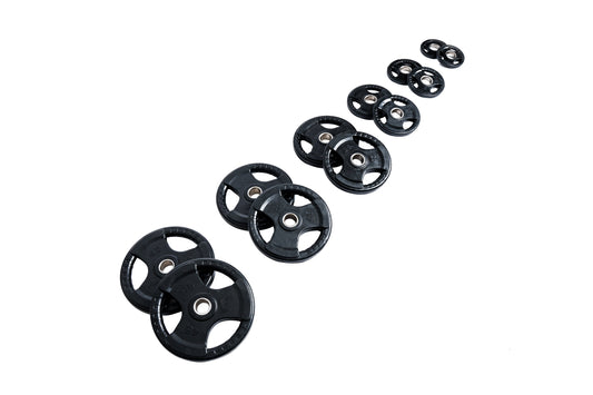 245 lb Rubber Grip Olympic Plate Set