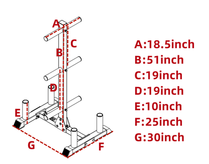 Olympic Plate and Bar Holder