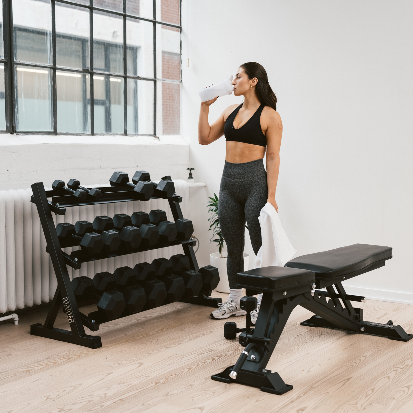 Rubber Hex Dumbbells