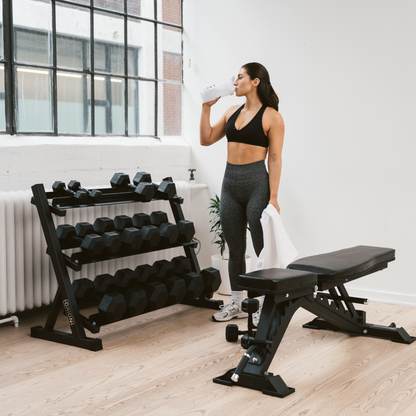 Rubber Hex Dumbbells