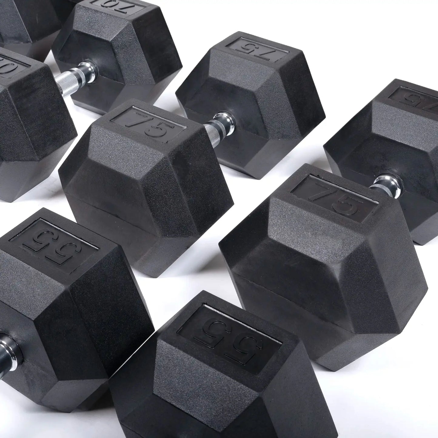 Rubber Hex Dumbbells