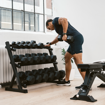 Rubber Hex Dumbbells