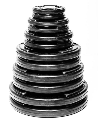 245 lb Rubber Grip Olympic Plate Set