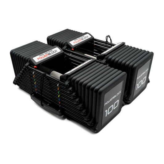 Knurled Grip Pro 100 EXP Dumbbell Set