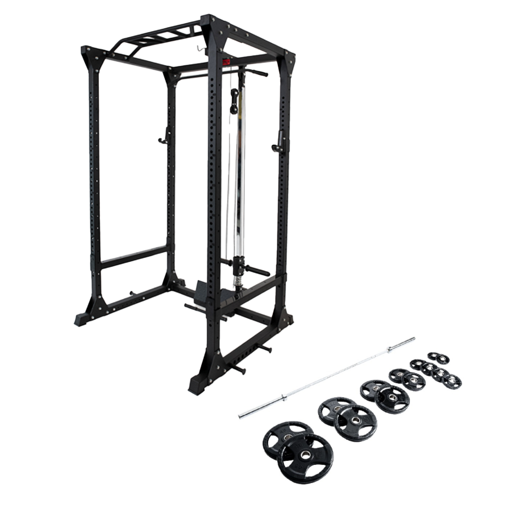 Zenith Power Rack + Plate Set Bundle
