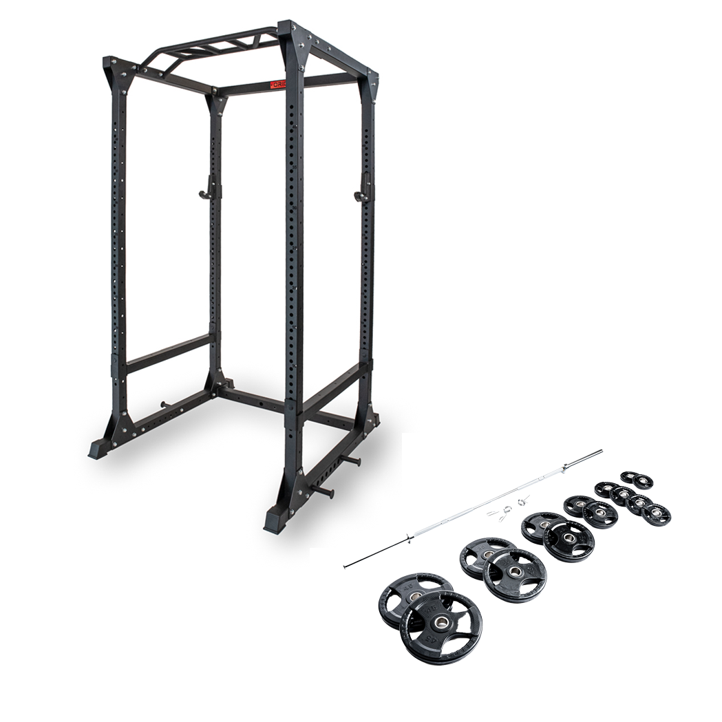 Zenith Power Rack + Plate Set Bundle