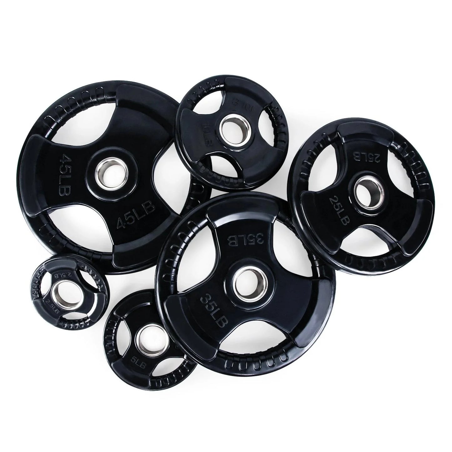 Rubber Grip Olympic Plates