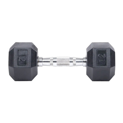 Rubber Hex Dumbbells