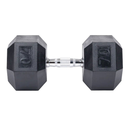 Rubber Hex Dumbbells