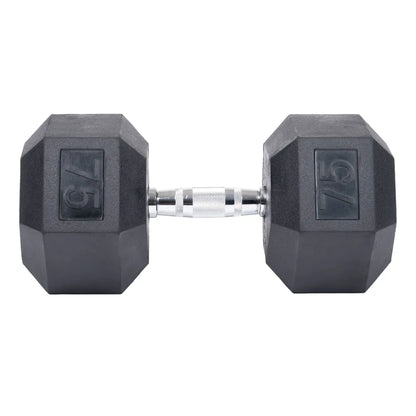 Rubber Hex Dumbbell Set | 55-75 lb