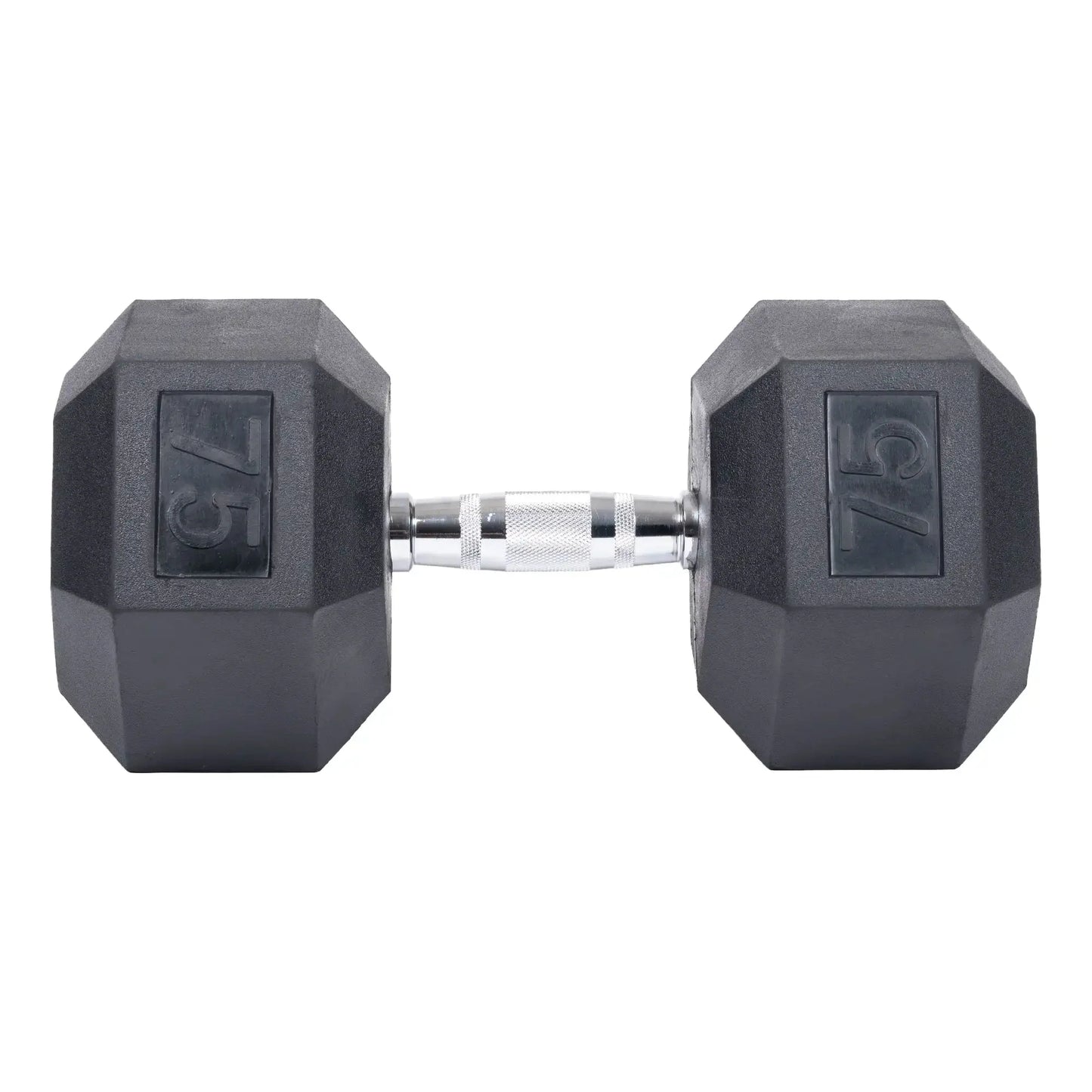 Rubber Hex Dumbbell Set + Racks | 5-75lb